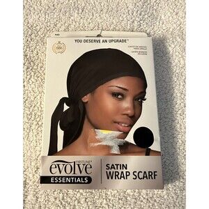 First line Evolve Black Satin Wrap Scarf